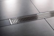 Schlüter KERDI LINE KL B Gravur Rost/Rahmen - Edelstahl gebürstet
