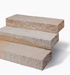 Seltra Blockstufe BOLERO spaltrauh 15x35 cm Beige-Sand-Grau-Braun Sandstein