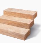 Seltra Blockstufe DORATO geschliffen 15x35 cm Gold-Gelb-Beige Travertin
