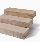 Seltra Blockstufe MANDRA spaltrau 15x35 cm Gelb-Hellbeige Sandstein