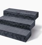 Seltra Blockstufe KARAT PLUS 15x34-36 cm Anthrazit-schwarz Basalt
