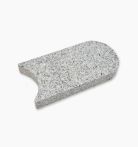 Seltra Mähkante BRAVO geflammt Edelgrau Granit 3x12x24 cm