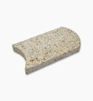Seltra Mähkante SOL gestockt Gelb-Grau Granit - 24x12x3 cm