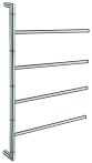 Smedbo Outline Lite Schwenkbare Bad/Garderobenleiste 4-armig - FK634