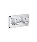 Smedbo Ice Doppelter Badetuchhaken - OK356