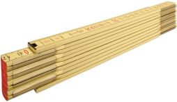 Stabila Gliedermaßstab Holz 607, 2 m - Hellgelb