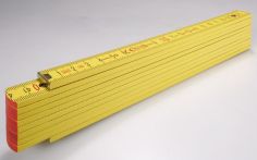 Stabila Gliedermaßstab Holz 707, 2 m - Hellgelb