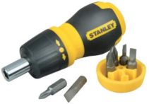 Stanley Bitschraubendreher kurz+6 Bits Ratsche Art.-Nr.: 0-66-358