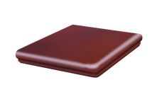 Ströher Eckstufe TERRA patrizierrot ofenbunt 34,5x34,5cm R11/B 9331-316