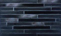 Ströher Klinkerriemchen RIEGEL 50 schwarz-blau 49x4cm 7750-456