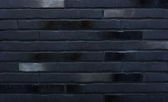 Ströher Klinkerriemchen RIEGEL 50 silber-schwarz 49x4cm 7753-453