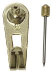 SWG Wandhaken mit Stahlnadel vermessingt (4 Stück)