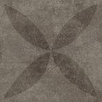 VT WONEN Terrassenelement Solostone Dekor Hormigon Antracite Flower Black Anthrazit 90x90x3 cm