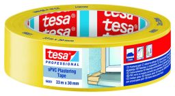 tesa® PVC Putzband glatt, gelb