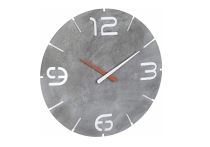 TFA Funk-Wanduhr CONTOUR Design Beton-Optik Durchmesser 35 cm (60353615)