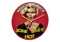 TFA Wanduhr CINEMA LEGENDS Marilyn Monroe Glas Durchmesser 30 cm (60305911)