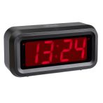 TFA ROXY Digitalwecker ohne Batterien anthrazit (60.2024.10)