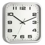 TFA Wanduhr silber/weiß (603013)