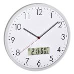 TFA Wanduhr mit digitalem Thermometer Durchmesser 302 mm (60.3048.02)