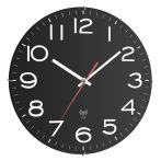 TFA Wanduhr Funk schwarz  (603509)