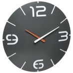 TFA Funk-Wanduhr Contour Design Durchmesser 350mm anthrazit/weiß (60.3536.10)