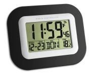 TFA Funk-Wanduhr elektrisch Datum Tag Temperatur (604503)