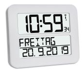 TFA Funk-Wanduhr TimeLine Max weiß  (60.4512.02)