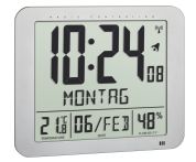 TFA Funkuhr mit Raumklima Tag Temperatur Luftfeuchte  (60.4516.54)
