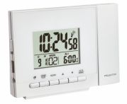 TFA Funk-Projektionsuhr mit Temperatur ohne Batterien weiß (60.5013.02)