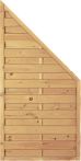 Sichtschutzzaun Maxi-Massiv-Ecke grün 90 x 180/90 cm