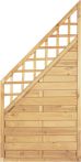 Sichtschutzzaun Maxi-Massiv-Ranki-Ecke grün 90 x 180/90 cm