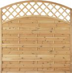 Sichtschutzzaun Maxi-Doppelbogen 1 grün 180 x 180/160 cm Hochbogen