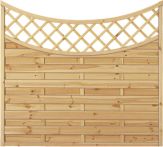 Sichtschutzzaun Maxi-Doppelbogen 2 grün 180 x 160/140 cm Tiefbogen