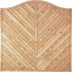 Sichtschutzzaun Maxi-Diagonal-Krone grün 180 x 180/160 cm