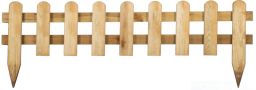 Vorgartenzaun Gartensteckzaun grün 120 x 30 cm Latten 25/65 mm, glatt