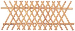 Vorgartenzaun Jägerzaun braun 250 x 100 cm Latten 55 mm, ohne Querriegel