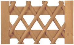 Vorgartenzaun Jägerzaun braun Tor 100 x 60 cm Latten 55 mm