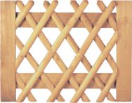 Vorgartenzaun Jägerzaun braun Tor 100 x 80 cm Latten 55 mm