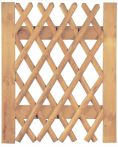 Vorgartenzaun Jägerzaun braun Tor 100 x 120 cm Latten 55 mm
