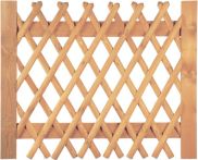 Vorgartenzaun Jägerzaun braun Doppeltor 300 x 120 cm Latten 55 mm