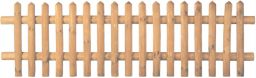 Vorgartenzaun Senkrechtzaun braun 250 x 60 cm Latten 55 mm