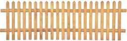 Vorgartenzaun Senkrechtzaun braun 250 x 80 cm Latten 55 mm