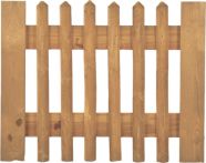 Vorgartenzaun Tor für Senkrechtzaun 100 x 80 cm Latten 55 mm