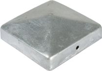 Pfostenabdeckung aus Metall, 9 x 9 cm Pyramide Feuerverzinkt