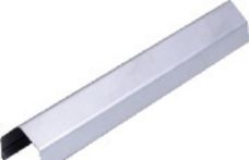 PROTEC Rahmenprofil aus Metall, 180 cm, Pyramide EDELSTAHL, für 45 mm Rahmenl