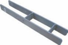 H-Pfostenträger, schwer 6/60/600 - 91 mm feuerverzinkt, für Pfosten 9 x 9 cm