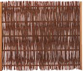 FUEGO Weidengeflechtzaun m. seitl. Rahmen 120 x 100 cm