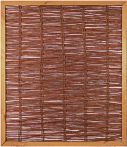 FAKO Weidengeflechtzaun mit umlaufendem Rahmen 120 x 140 cm