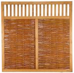 VESUV Weidengeflechtzaun 180 x 180 cm, braun gebeizte Weide
