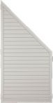 LIGHTLINE KS-Zaunelement Ecke 90 x 180/90 cm silbergrau